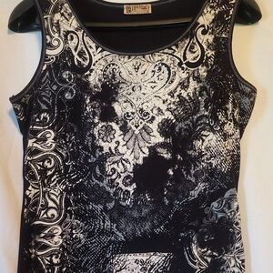 Blue Canyon Blk/wht  Women's Top